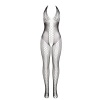 Subblime Bodystocking with Open Back and Cross Details, Black