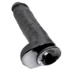 King Cock Black Dildo with Balls, 28 CM