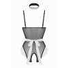 Afbeelding van Christine - Maid Open Kruis Kostuum - Zwart/Wit