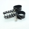 OHMAMA Fetish - Penis Cage With Metal Rings And Leather Straps