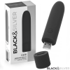 Black & Silver Geri USB Rechargeable Vibrating Bullet