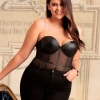Subblime Black Chain Suspenders Bodysuit L/XL