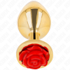 Kink Gold Rose Red Anal Plug Small