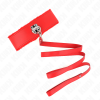 KINK Necklace Red Studded Lace 40-48cm