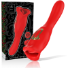 MIA Siena Red Stimulator Triple Pleasure Vibrating and Biting