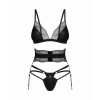 Afbeelding van Obsessive - Lobellis Driedelige Set - Zwart