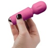 Rocks Off Mini Rechargeable Wand 16 Functions Peony Pink
