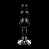 Model 1 Anal Plug Borosilicate Glass Clear 10.5 cm -o- 3 cm