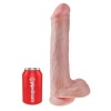King Cock Realistic Dildo with Testicles, 38 cm