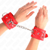 Kink 3 D-Ring Wrist Restraints, Red