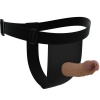 Pretty Love Harness Briefs with Dildo Brown