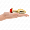 Kink Gold Rose Red Anal Plug Large
