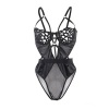 Subblime Sexy Lace Bodysuit Black S/M
