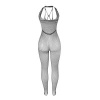 Subblime Long Fishnet Bodystocking with Chest and Back Straps