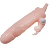 Baile Brave Man Penis Cover Rabbit Vibrator Flesh 16.5cm