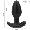 Intense Joey Anal Plug 10 Vibrations Black