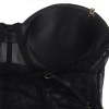 Subblime Black Chain Suspenders Bodysuit S/M