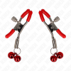Kink - Red Double Bell Nipple Clamp Red 6 CM