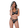 Afbeelding van Daring Intimates Mix & Match Very sexy unlined lace bra | Zwart