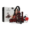 Afbeelding van Bedroom Fantasies - Lace & Leather Look - 8-delige Bondage Set - Rood