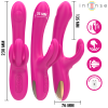 Intense Britney Multifunction Rabbit Vibrator 23 CM Pink