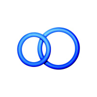 Joy Division POTENZduo ring Medium | Blauw