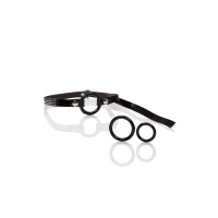 CalExotics Bound By Diamonds Open Ring Gag | Zwart