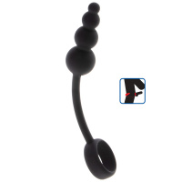ToyJoy Manpower Anal Plug & Cock Ring | Zwart