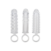 CalExotics 3 Piece Textured Extension Set | Transparant