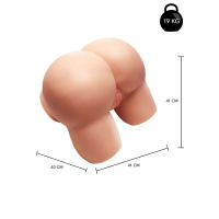 Hidden Desire Bangers Fabulous Fat Mega Ass 19kg | Lichte huidskleur