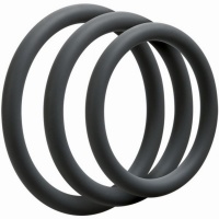 Doc Johnson - OptiMALE 3 C-Ring Set Dun - Grijs