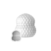 ToyJoy Hero Mini Masturbator Block | Wit