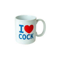 S&F I Love Cock Mug | Zwart