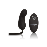 CalExotics Silicone Remote Rechargeable Curve | Zwart