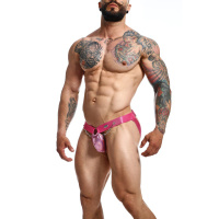 MOB Eroticwear Dngeon Chainlink Jockstrap | Roze