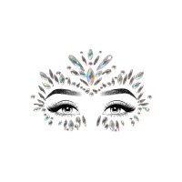 Leg Avenue Iris face jewels sticker | Transparant