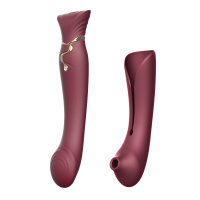 Zalo Queen Set Pulse Wave Clit Stim | Rood