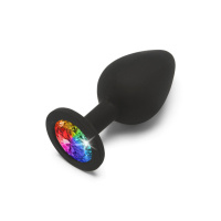 ToyJoy Anal Play Rainbow Booty Jewel Medium | Zwart