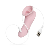 Clitoris Vibrator Met Tong - Roze