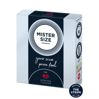 Mister Size 60mm Condoms 3pcs | Naturel