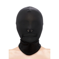 NS Novelties Fetish & Fashion Zippered Mouth Hood | Zwart