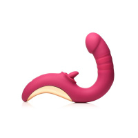 XR Brands - Tease & Please Likkende & Stotende Vibrator - Roze