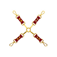 Taboom Bondage in Luxury Hogtie | Rood