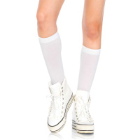 Leg Avenue Nylon Knee Highs | Wit