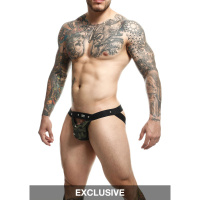 MOB Eroticwear Dngeon Peekaboo Jock | Geel