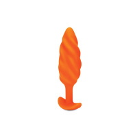 B-Vibe Swirl Texture Plug | Oranje