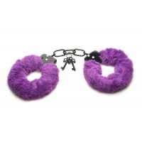 XR Brands - Cuffed In Fur Handboeien - Paars