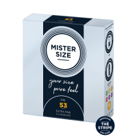 Mister Size 53mm Condoms 3pcs | Naturel