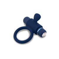 Nu Sensuelle Rev Silicone Ring with Bullet | Blauw