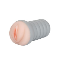 CalExotics Ribbed Gripper Tight Pussy Grip | Lichte huidskleur